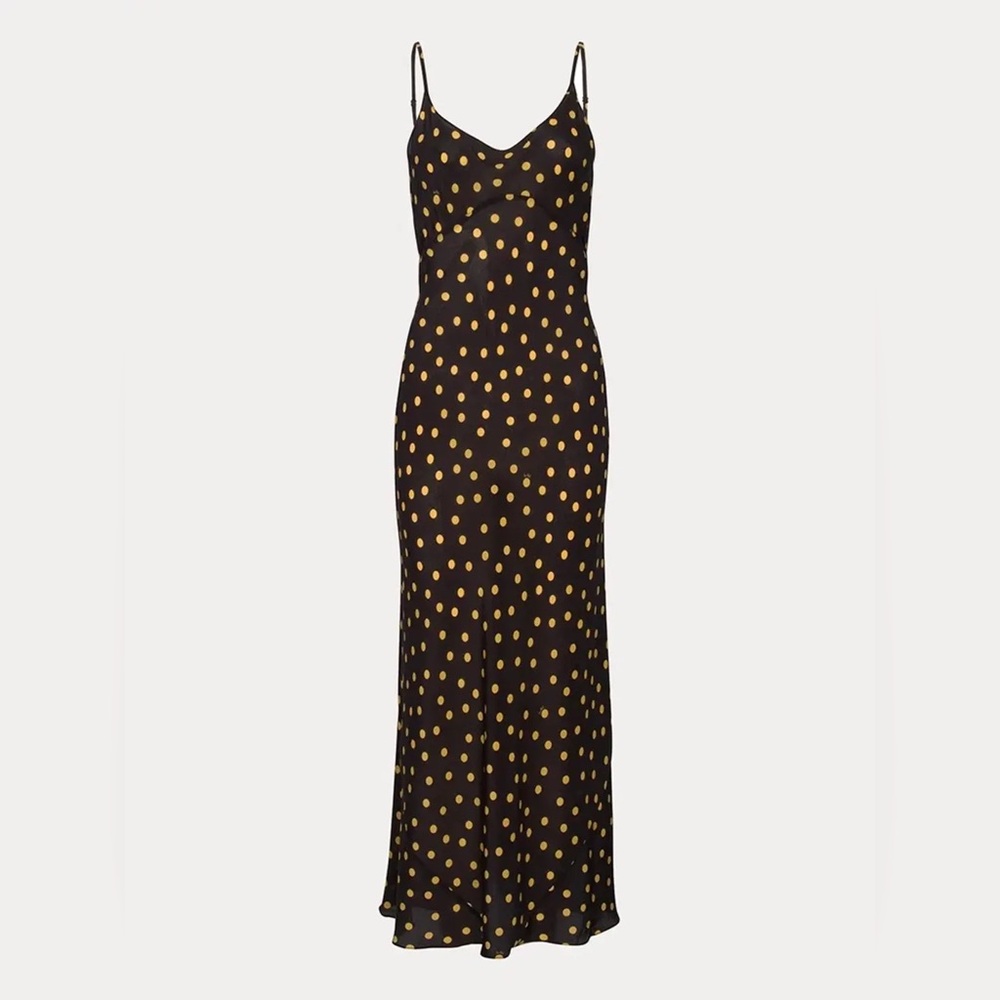 Réalisation Par "The Iggy" Dress in the Yellow Polka Dot size xs